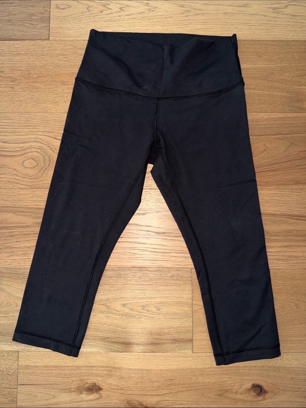 lululemon athletica Black Capri Leggings with High Waistband